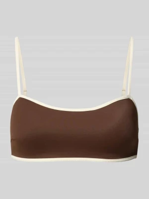 Góra od bikini z kontrastową lamówką model 'FIA SOLID' NEO NOIR