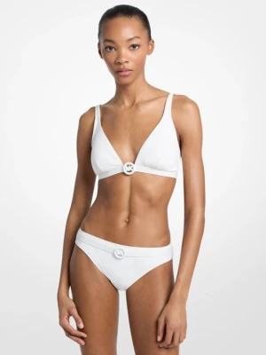 Góra od bikini z trójkątnymi miseczkami Michael Kors BIAŁY (Biały)