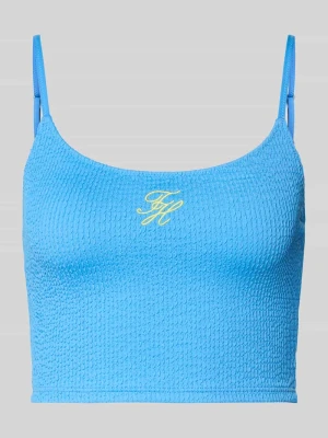 Góra od bikini z wyhaftowanym logo Tommy Hilfiger