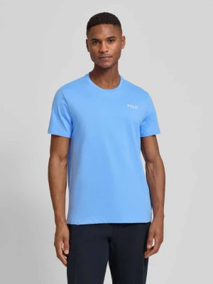 Góra od piżamy o kroju regular fit z czystej bawełny Model 'CREW-SLEEP-TOP' Polo Ralph Lauren Jasnoniebieski