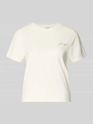 Góra od piżamy o kroju regular fit z mieszanki modalu z domieszką bawełny model 'NIKKA' HUGO