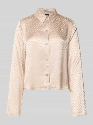 Góra od piżamy o kroju relaxed fit z czystej wiskozy model ‘B MONOGRAM’ Boss