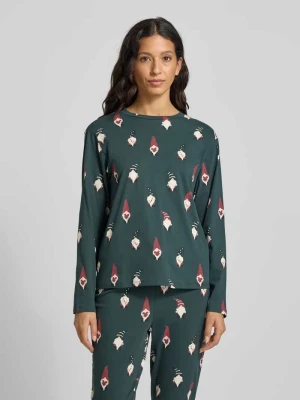 Góra od piżamy o kroju relaxed fit z nadrukiem z motywem na całej powierzchni Jake*s Casual