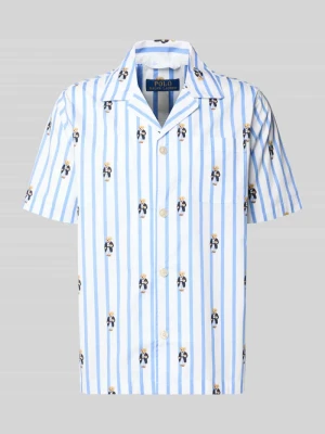 góra od piżamy w kroju regular fit z wzorem nadruk polo bear Polo Ralph Lauren Underwear