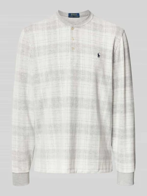 Góra od piżamy z listwą guzikową i wyhaftowanym logo Polo Ralph Lauren Underwear