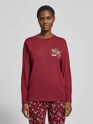 Góra od piżamy z nadrukiem z motywem i okrągłym dekoltem Jake*s Casual