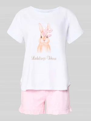 Góra od piżamy z okrągłym dekoltem model 'Lieblingshase' LOUIS & LOUISA