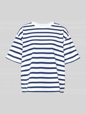 Góra od piżamy z prążkowanym, okrągłym dekoltem mey