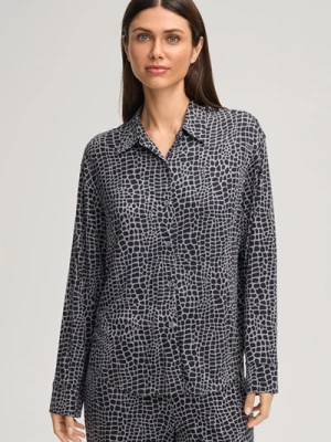 Góra od piżamy ze zwierzęcym wzorem w kolorze oxford z szarym Joop