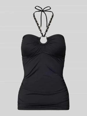Góra od tankini z wiązaniem na szyi w efekcie łańcuszka Michael Kors