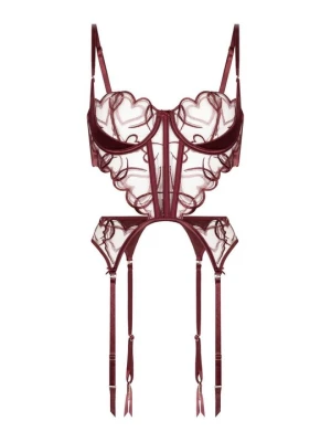 Gorset Hunkemöller bordowy