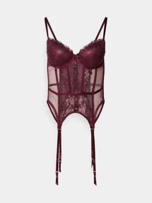 Gorset Hunkemöller ciemnoliliowy