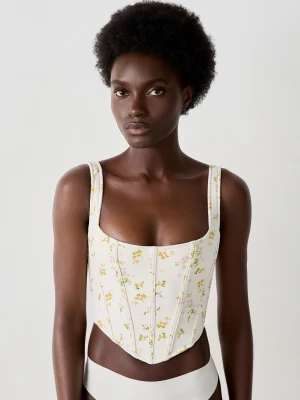 Gorset w kwiaty Etam