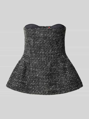 Gorset w stylu bouclé Diesel Ciemnoszary