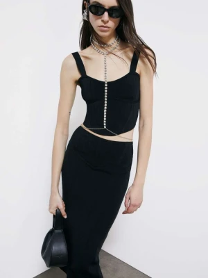 Gorset z dzianiny żakardowej PATRIZIA PEPE