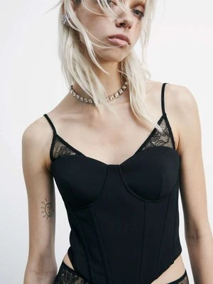 Gorset z koronkowymi detalami PATRIZIA PEPE