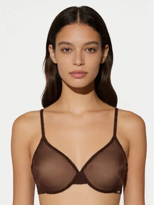 Gossard Biustonosz z fiszbiną Glossies Sheer Moulded 6271 Brązowy