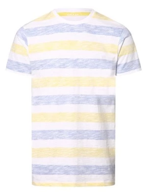 GRAAF Koszulka męska Mężczyźni Bawełna niebieski|żółty|biały|wielokolorowy w paski,