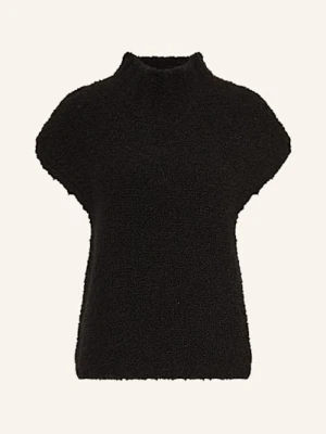 Grace Bezrękawnik Z Pluszowego Materiału schwarz