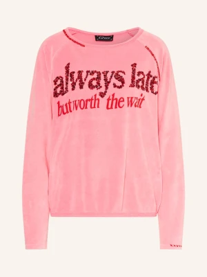 Grace Bluza Nickishirt Always Late Z Cekinami pink