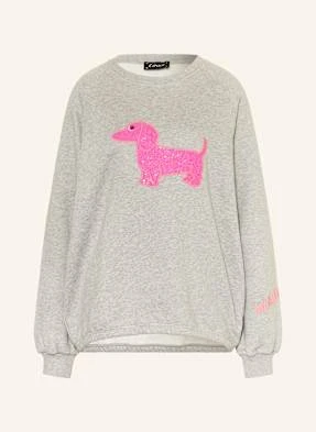Grace Bluza Nierozpinana Oversize Z Cekinami grau