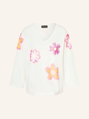 Grace Bluza Z Rękawami 3/4 I Cekinami weiss