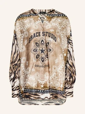 Grace Bluzka Satynowa braun