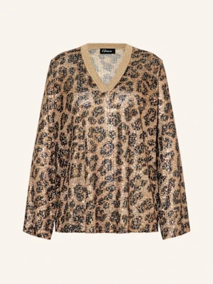 Grace Bluzka Z Cekinami I Błyszczącą Przędzą gold