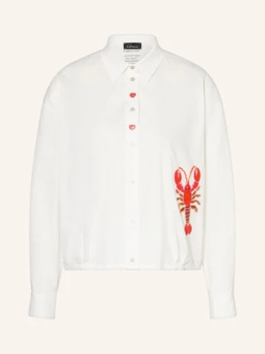 Grace Bluzka Z Cekinami I Kamieniami Ozdobnymi weiss