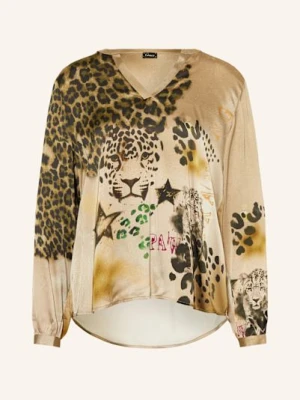 Grace Bluzka Z Satyny braun