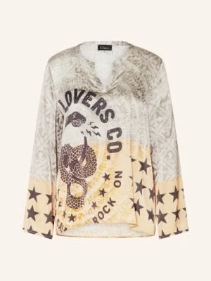 Grace Bluzka Z Satyny grau