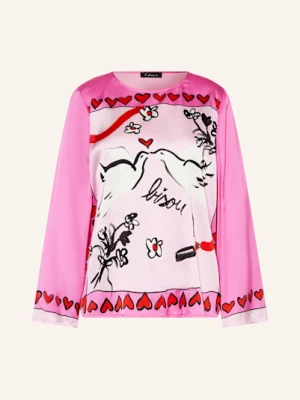 Grace Bluzka Z Satyny pink