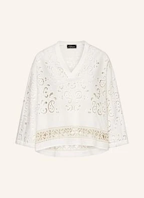 Grace Koronkowe Poncho weiss