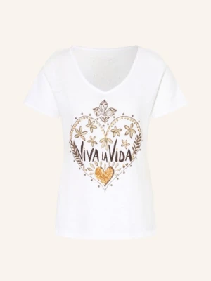 Grace Koszulka Z Cekinami weiss