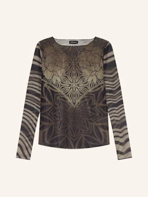 Grace Koszulka Z Długim Rękawem Z Siateczki beige