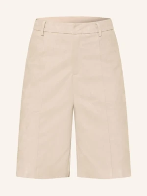 Grace & Mila Bermudy Vacanza W Stylu Skórzanym beige