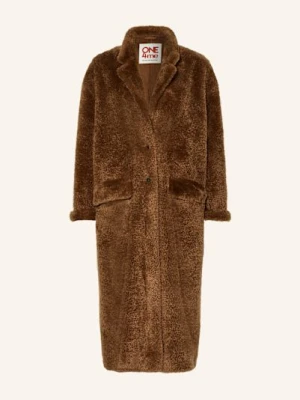 Grace Płaszcz Z Pluszowego Materiału braun
