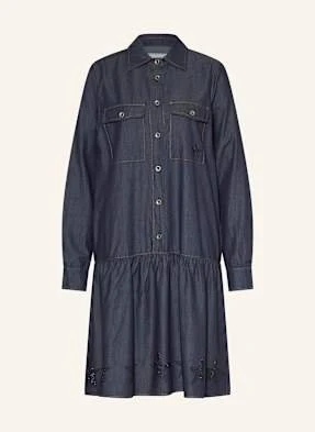 Grace Sukienka Koszulowa W Stylu Jeansowym Z Ozdobnymi Kamykami blau