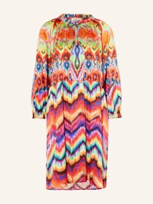 Grace Sukienka Satynowa Z Rękawami 3/4 orange