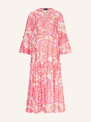 Grace Sukienka Z Falbankami rosa