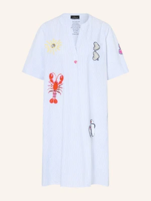 Grace Sukienka Z Ozdobnymi Perełkami I Cekinami blau