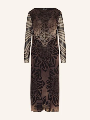 Grace Sukienka Z Siateczki braun