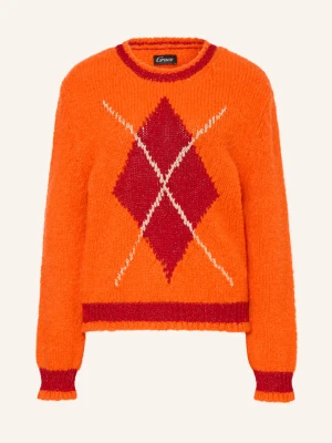 Grace Sweter Z Błyszczącą Przędzą orange