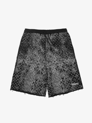 Grade sweat shorts męskie bawełniane baggy czarne Klasyk