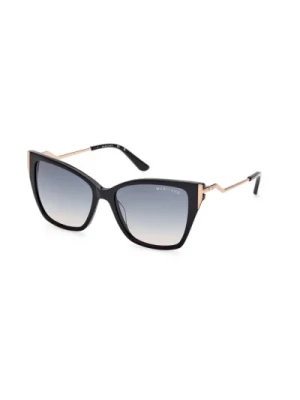 Gradient Blue Okulary Shiny Black Marciano