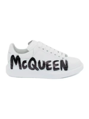 Graffiti-Print Oversized Sneakers Kobiety Alexander McQueen