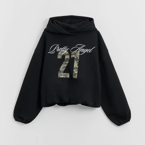 Grafitowa bluza bombka z nadrukiem Pretty Angel 21 House