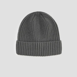Grafitowa czapka beanie grafitowa House