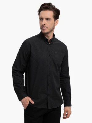 Grafitowa koszula, Slim Fit, K-BERI Volcano