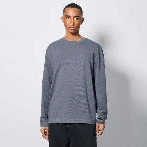 Grafitowa koszulka z długim rękawem House